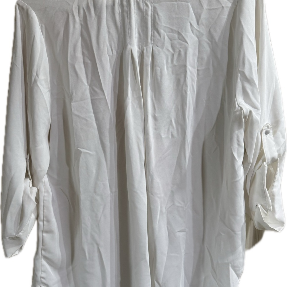 White Button-Up Blouse - Picture 2 of 6